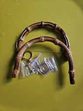 2 Bamboo Bag Handles 