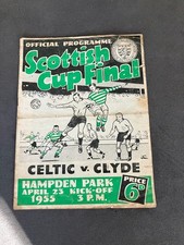 Celtic v Clyde  23rd  April 1955  Scottish Cup Final