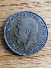 King George V Half Penny Coin