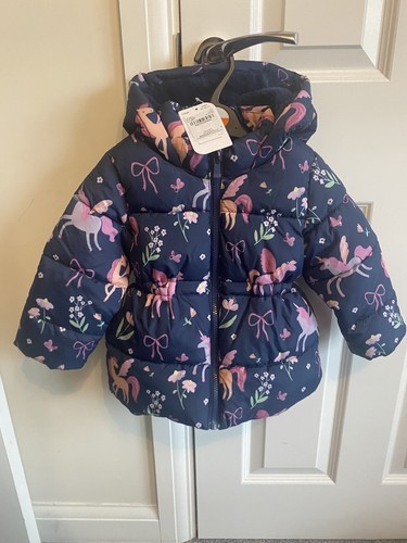 Kids navy longline padded - navy,