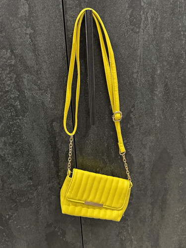 Primark yellow quilted faux - primark,