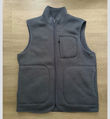 Ebay mens grey fleece gilet - m,