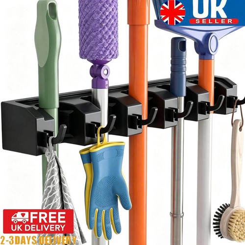 Broom mop holder wall mounted - broom,