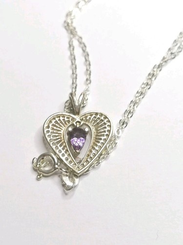925 sterling silver amethyst - silver,