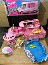 Barbie Magic Van 1989 Boxed/1966 Barbie Figure & Patio Pool Party/Video Camera
