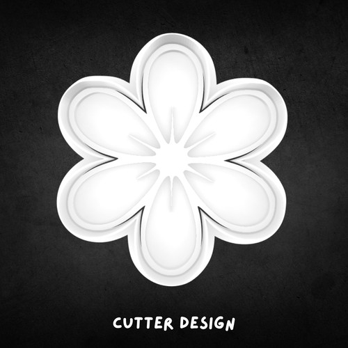 Flower cookie cutter and - 02,