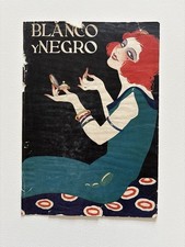 Antique Flapper Glamour & Lipstick – Art Deco Blanco y Negro Magazine Cover