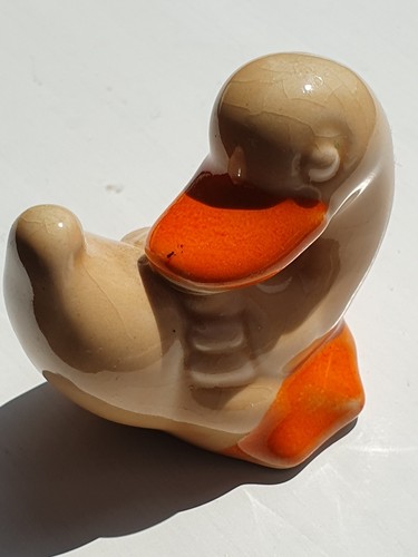 Italian pottery duck - pottery,