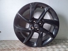 VAUXHALL CORSA 17 Inch Alloy 8 V Spokes 4 Stud 7J Black Wheel 0P074