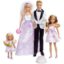 Barbie Wedding Gift Set Dolls