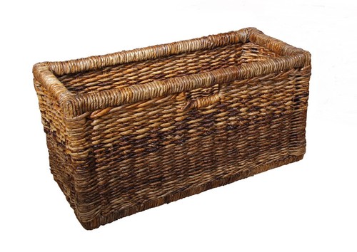 Solid wood rattan bookcase - rattan,
