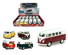 VOLKSWAGEN VW SAMBA Camper Van 1:32 Scale Opening Doors Pullback Go Toy Bus NEW+