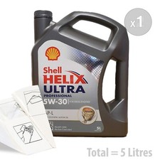Car Engine Oil Service Kit / Pack 5 LITRES Shell Helix Ultra Professional 5L