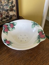 Vintage Italian ceramic strawberry drainer 