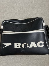 Original Vintage Retro BOAC Cabin Crew Luggage Flight Bag 1960s 1970s 