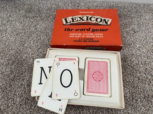 Vintage lexicon card game old - vintage,