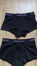 Versace Classic Logo Low-Rise Boxer Trunk, Black Brand New Men’s Size Small