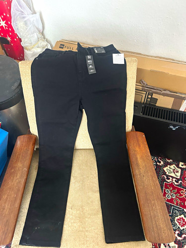 Denim slim fit black - by,