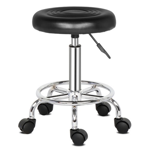 Adjustable swivel bar stool - bar, pu