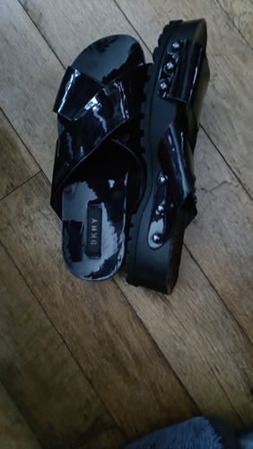 Dkny black patent leather - patent,