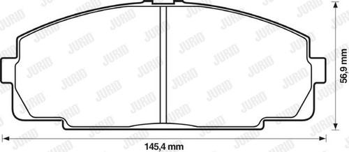 New brake pad set disc - disc,