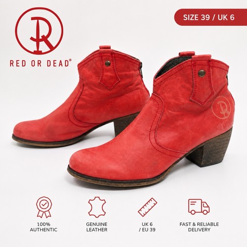 Red dead mountain boots - red,