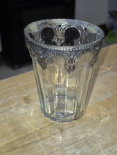 Vintage Russian Gothic Metal Rimmed Glass