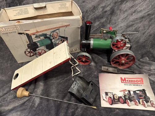 Boxed mamod steam tractor - boxed,