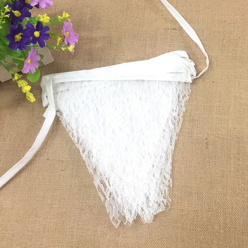 White lace bunting - lace,