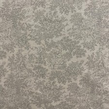Vintage French Toile De Jouy Fabric Grey | Cotton Linen Double Width | Curtains