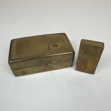 VTG GILLETTE Aristocrat MCM Empty Safety Razor Brass Case & Blade Box Holder