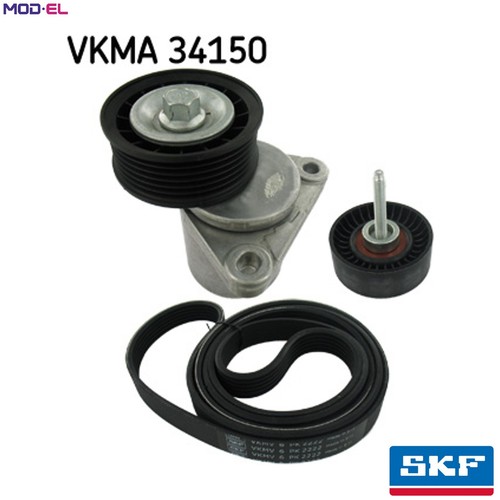 Vribbed belt set - vribbed, vkma