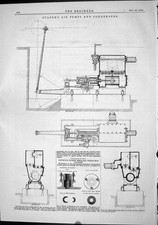 Old 1874 Sluzer Air Pumps Condensers Church Patent Piston-Rod Packing Victorian