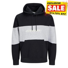 RRP £49.99 - Jack & Jones Legacy Mens Hoodie Comfort Casual Pullover Sweatshirt 
