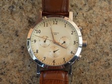 Gent's Large Automatic Watch with Calendar Dials in GWO Exhibition Back 24 Hour