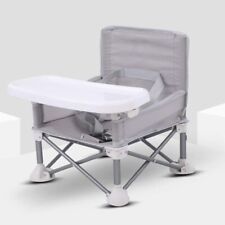 Baby Travel Booster Seat with Tray Folding Portable Feeding Chairs With Straps