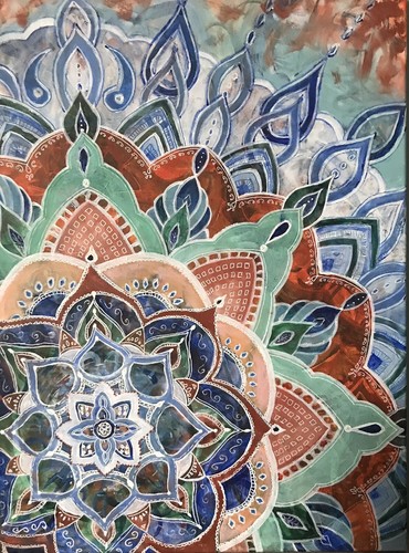 Original healing mandala art - healing,