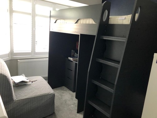 Cabin bed with - , desk,