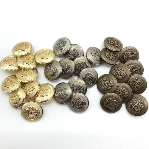 Military style buttons in - 10,