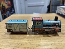1950 TECHNOFIX GE 289 TIN LITHO WIND UP SHUNTING TRAIN TIN PLATE WAGON KUHLWAGEN