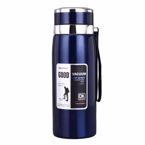 Stainless steel sports thermos - stainless,