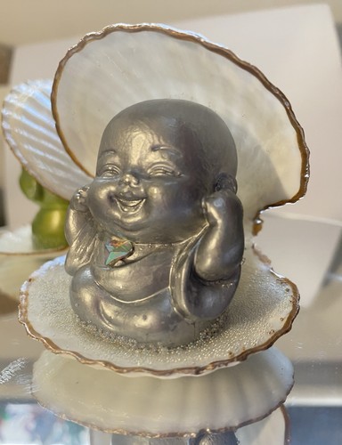 Happy buddha ceramic - ceramic, figurine