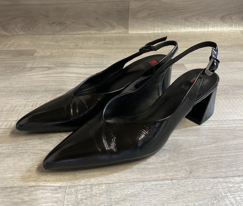 Högl black patent pointed - högl,