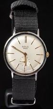 Solo Sub-Dial Men's Manual-Wind Swiss Vintage Watch -- Working
