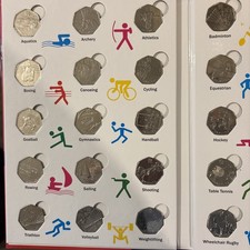 London 2012 Olympic 50p Sports Album plus Full Set of 29 Olympic 50p Coins.
