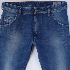 Mens Diesel KROOLEY 0817J Slim Straight Blue Jeans W32 L30