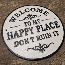 Cast Iron Welcome Sign “To