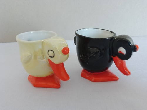 Vintage pair ceramic egg - vintage,