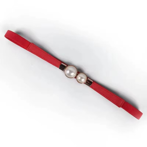 Elegant double pearls buckle - double,