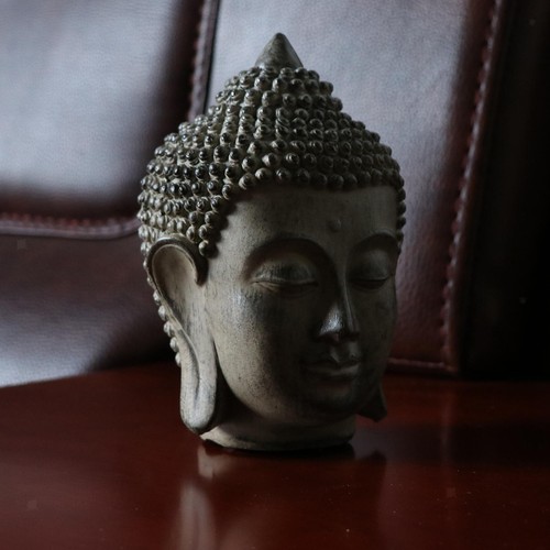 Buddha head statue figurine - statue,